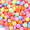 Opaque Acrylic Beads MACR-YW0001-18A-3