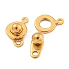 Ion Plating(IP) 201 Stainless Steel Snap Clasps STAS-F139-082G-2