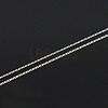 Trendy Unisex Sterling Silver Twisted Chain Necklaces X-STER-M034-B-03-2