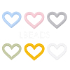 CHGCRAFT 6Pcs 6 Colors Food Grade Eco-Friendly Silicone Beads SIL-CA0001-42-1