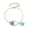 Glass Seed Beads Link Bracelets BJEW-MZ00152-3