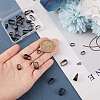 40Pcs 5 Styles 304 Stainless Steel Snap on Bails STAS-SC0004-94-3
