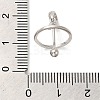 Anti-Tarnish Rhodium Plated 925 Sterling Silver Locket Style Planet Pinch Bails LS-STER-NH0001-55C-P-5