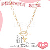 304 Stainless Steel Letter Pendant Necklaces NJEW-LP0001-52Y-G-2