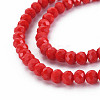 Opaque Solid Color Glass Beads Strands EGLA-A034-P2mm-D22-3