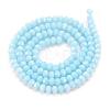Opaque Solid Color Glass Beads Strands X-EGLA-A034-P4mm-D06-2