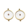 304 Stainless Steel & Mustard Seed Connector Charms SA-CBA5608-04G-1