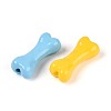 Spray Printed Opaque Acrylic Beads OACR-N156-04-2