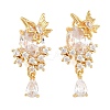 Brass Micro Pave Cubic Zirconia Pendants CU-CBA7392-07G-01-1