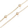 Brass Cable Chain Necklace MAK-N031-003-4
