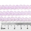 Spray Painted Crackle Glass Beads Strands DGLA-C002-6mm-03-5