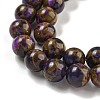 Synthetic Gold Clinquant Stone Beads Strands G-P549-A01-01E-4