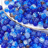300Pcs 5 Styles Baking Paint Crackle Glass Beads CCG-PA0001-06-1