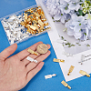 100Pcs 2 Colors Tibetan Style Alloy Glue-on Flat Pad Bails FIND-SP0001-90-3