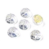 Transparent Spray Painted Glass Beads GLAA-I050-09I-1