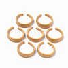 Spray Painted Alloy Cuff Rings RJEW-T011-12-RS-1