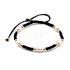 Adjustable Nylon Thread Braided Beads Bracelets BJEW-JB05384-02-1
