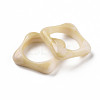 Square Opaque Resin Finger Rings RJEW-S046-001-B01-5