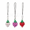 3Pcs Glass Seed Beads Mobile Straps HJEW-MZ00101-1