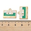 Alloy Enamel Pendants ENAM-O001-11K-G-3