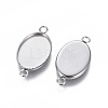 Non-Tarnish 304 Stainless Steel Cabochon Connector Settings LS-X-STAS-H394-A-01P-2