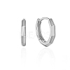 Anti-Tarnish Rhodium Plated 925 Sterling Silver Huggie Hoop Earrings for Women PZ7617-2-1