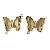 Brass Pave Faceted Glass Connector Charms X-FIND-Z020-04S-1