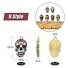 Alloy Enamel Pendants ENAM-CJ0001-37-2