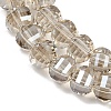 Electroplate Transparent Glass Beads Strands EGLA-B011-08A-PL03-3