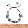 Adjustable Natural Fluorite Braided Bead Bracelets for Women BJEW-U035-02I-5