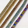 Electroplate Non-magnetic Synthetic Hematite Beads Strands G-J170A-2x2mm-M-1