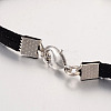 Faux Suede Cord Bracelets Making BJEW-JB01972-01-3