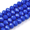 Opaque Solid Color Glass Beads Strands EGLA-A034-P4mm-D32-1