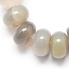Natural Grey Agate Beads Strands G-S105-6mm-04-1