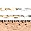 4MM Two Tone 304 Stainless Steel Textured Paperclip Chain Necklaces for Man and Women SA-CBAB767-10GP-5