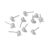 Brass Ball Post Ear Studs EC254-3