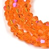 Transparent Electroplate Glass Beads Strands LS-EGLA-A039-T3mm-L11-3