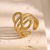 Line 304 Stainless Steel Cuff Open Rings WGE83BC-01-3