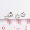 Silver Color Plated Brass Open Jump Rings X-JRC4MM-NFS-3