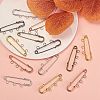 30Pcs 6 Colors Iron Safety Pins IFIN-CJ0001-56-5