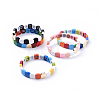 Tile Elastic Bracelets BJEW-K004-15-1