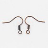 Brass Earring Hooks KK-Q363-RC-NF-1