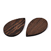 Natural Wenge Wood Pendants WOOD-T023-68-3
