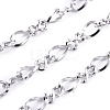 Tarnish Resistant 304 Stainless Steel Figaro Chains CHS-I001-09P-01-2