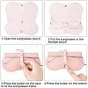 3Pcs Portable PU Imitation Leather Glasses Bag AJEW-NB0003-35-5