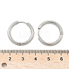 Tarnish Resistant 304 Stainless Steel Huggie Hoop Earrings EJEW-F111B-21mm-P-5
