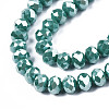 Electroplate Glass Beads Strands EGLA-A034-P4mm-A09-4