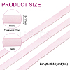 6M Polyester Satin Ribbons OCOR-WH0082-66C-2
