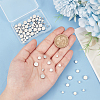 80Pcs 4 Styles Rack Plating Brass Spacer Beads KK-PH0006-86-3