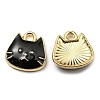 Golden Plated Alloy Charms ENAM-L042-01G-04-1